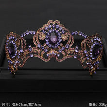 Load image into Gallery viewer, Women&#39;s Vintage Baroque Queen Crown
