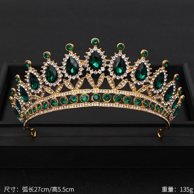 Women's Vintage Baroque Queen Crown