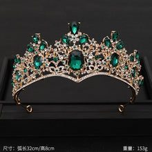 Load image into Gallery viewer, Women&#39;s Vintage Baroque Queen Crown
