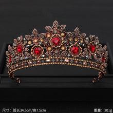 Load image into Gallery viewer, Women&#39;s Vintage Baroque Queen Crown
