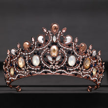 Load image into Gallery viewer, Women&#39;s Vintage Baroque Queen Crown
