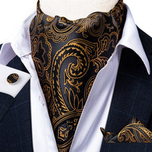 Load image into Gallery viewer, Men&#39;s Paisley Silk Necktie Cravat Tie
