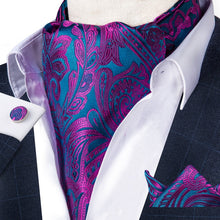 Load image into Gallery viewer, Men&#39;s Paisley Silk Necktie Cravat Tie
