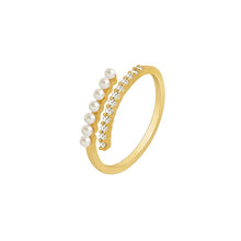 Load image into Gallery viewer, Women&#39;s Metal Pearl Ring
