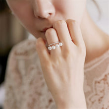 Load image into Gallery viewer, Women&#39;s Double Layer Elegant Simulated Pearl Beads Ring
