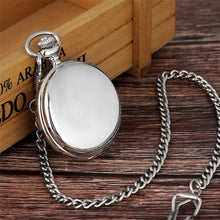 Load image into Gallery viewer, Luxury Smooth Silver Pendant Pocket Watch
