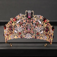 Load image into Gallery viewer, Women&#39;s Vintage Baroque Queen Crown
