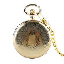 Load image into Gallery viewer, Golden Mechanical Pocket Watch
