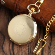 Load image into Gallery viewer, Golden Mechanical Pocket Watch
