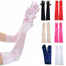 Load image into Gallery viewer, Women&#39;s Evening Party Formal Gloves Solid Color Satin
