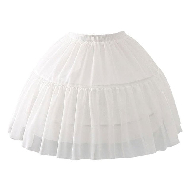 Women's Fish-bone Short Carmen Slip Liner Adjustable Petticoat Skirt