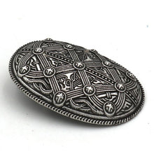 Load image into Gallery viewer, Norse Viking Brooch Witchy Large Big Vintage Irish Knot Brooch
