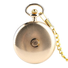 Load image into Gallery viewer, Golden Mechanical Pocket Watch
