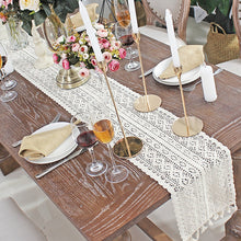 Load image into Gallery viewer, Crochet Hollow Lace Table Runner
