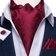 Load image into Gallery viewer, Men&#39;s Paisley Silk Necktie Cravat Tie
