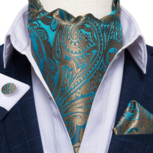 Load image into Gallery viewer, Men&#39;s Paisley Silk Necktie Cravat Tie
