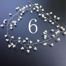 Load image into Gallery viewer, Women&#39;s Vintage Bride Handmade Gold Pearl Headband
