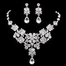 Load image into Gallery viewer, Women&#39;s Crystal Charm Necklace Set
