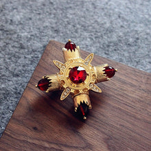 Load image into Gallery viewer, Women&#39;s Baroque Vintage Gold Color Plated Crystal Brooch
