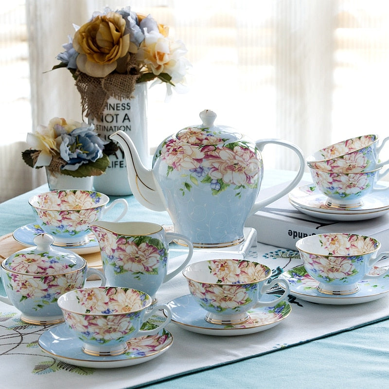 Delicate Bone China Tea Set