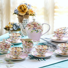 Load image into Gallery viewer, Delicate Bone China Tea Set
