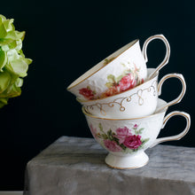 Load image into Gallery viewer, Chinese Bone Porcelain Coffee Cup Set
