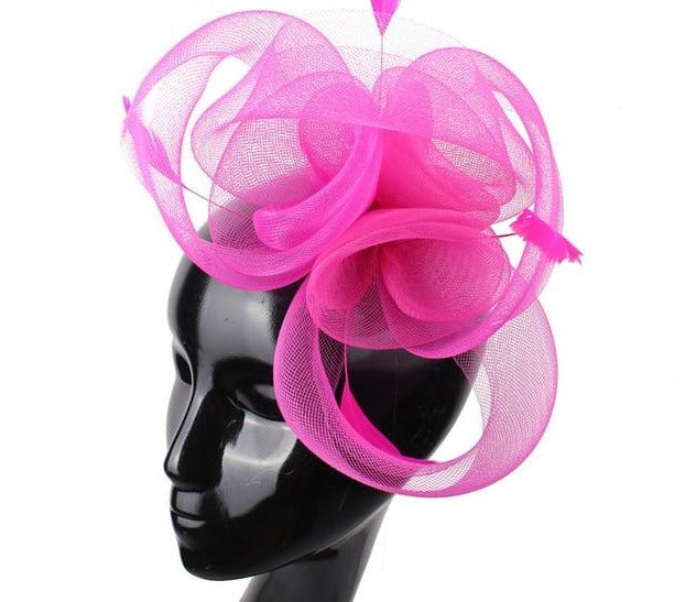 Women's Fashion Tulle Hair Fascinator Hat