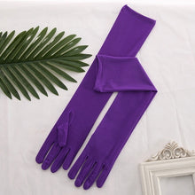 Load image into Gallery viewer, Women&#39;s Stretch Satin Long Gloves
