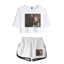 Load image into Gallery viewer, Bridgerton Navel T Shirt Casual Two Piece
