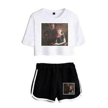 Load image into Gallery viewer, Bridgerton Navel T Shirt Casual Two Piece
