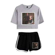 Load image into Gallery viewer, Bridgerton Navel T Shirt Casual Two Piece
