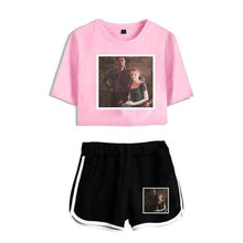 Load image into Gallery viewer, Bridgerton Navel T Shirt Casual Two Piece
