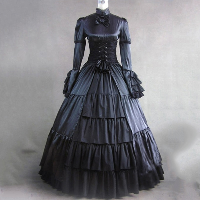 Women's Vintage Ruffles Dress