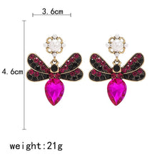 Load image into Gallery viewer, Women&#39;s  Rhinestone Bee Luxury Earring
