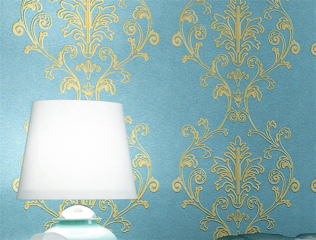 3D Stereo Silk Embroidered Non-woven Wallpaper