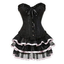 Load image into Gallery viewer, Women&#39;s Plus Size Corset With Ruffle Skirt
